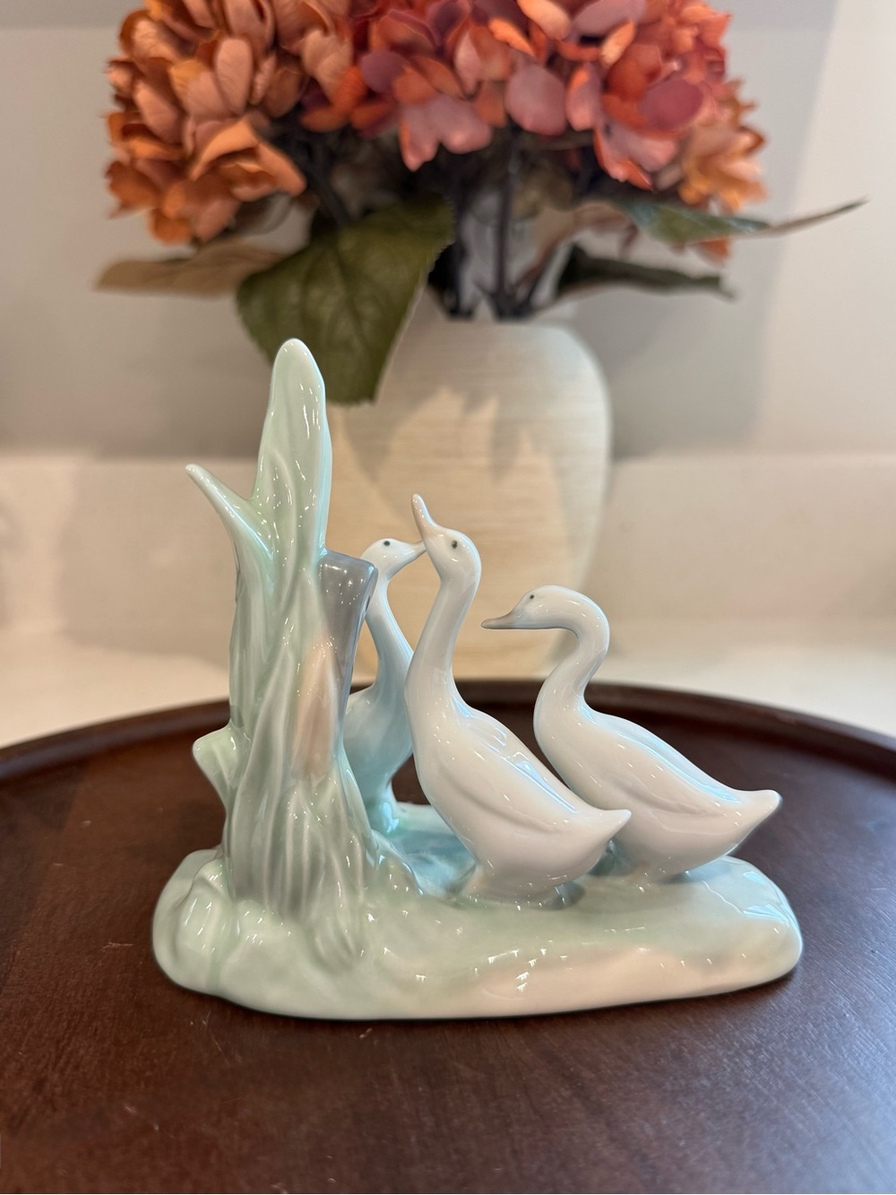 Lladro NAO Group of Three Ducks / Geese Porcelain Figurine Made in Spain